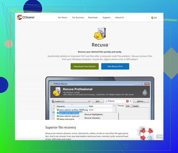 Recuva Tool