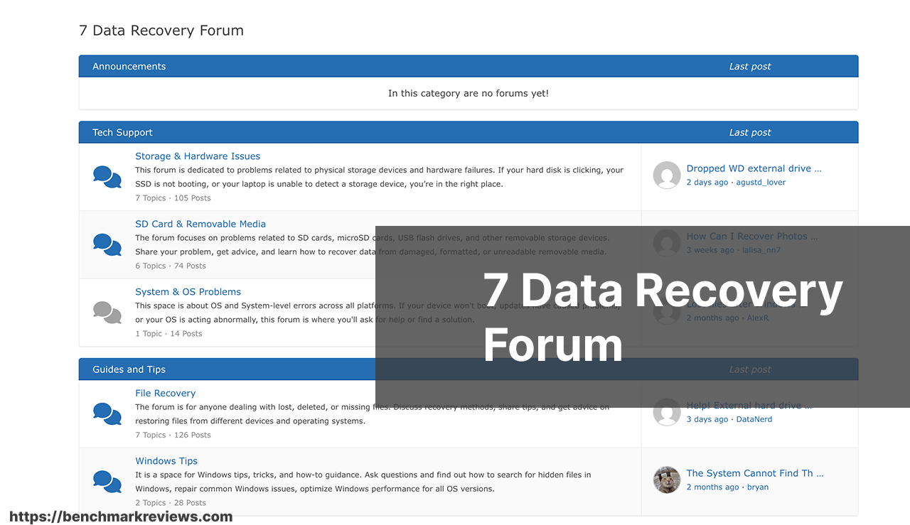 7 Data Recovery Experts Forum