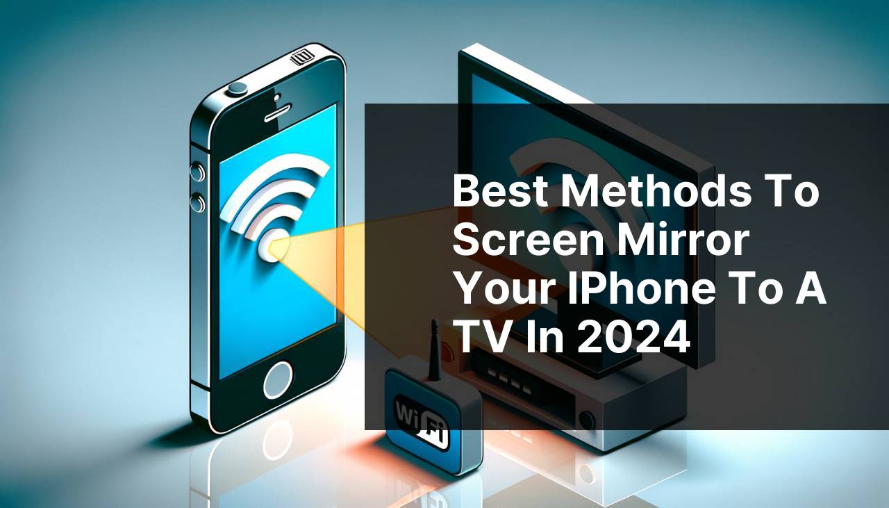 Best Methods to Screen Mirror Your iPhone to a TV in 2024