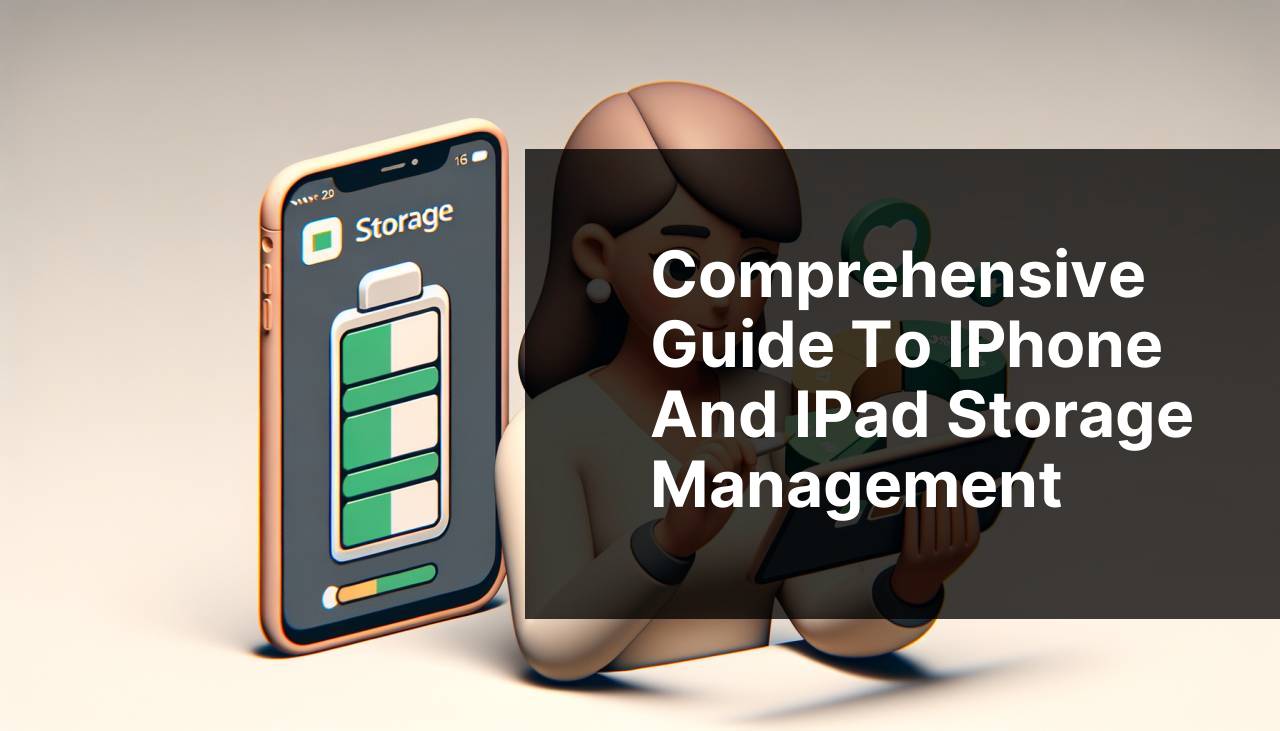 Comprehensive Guide to iPhone and iPad Storage Management
