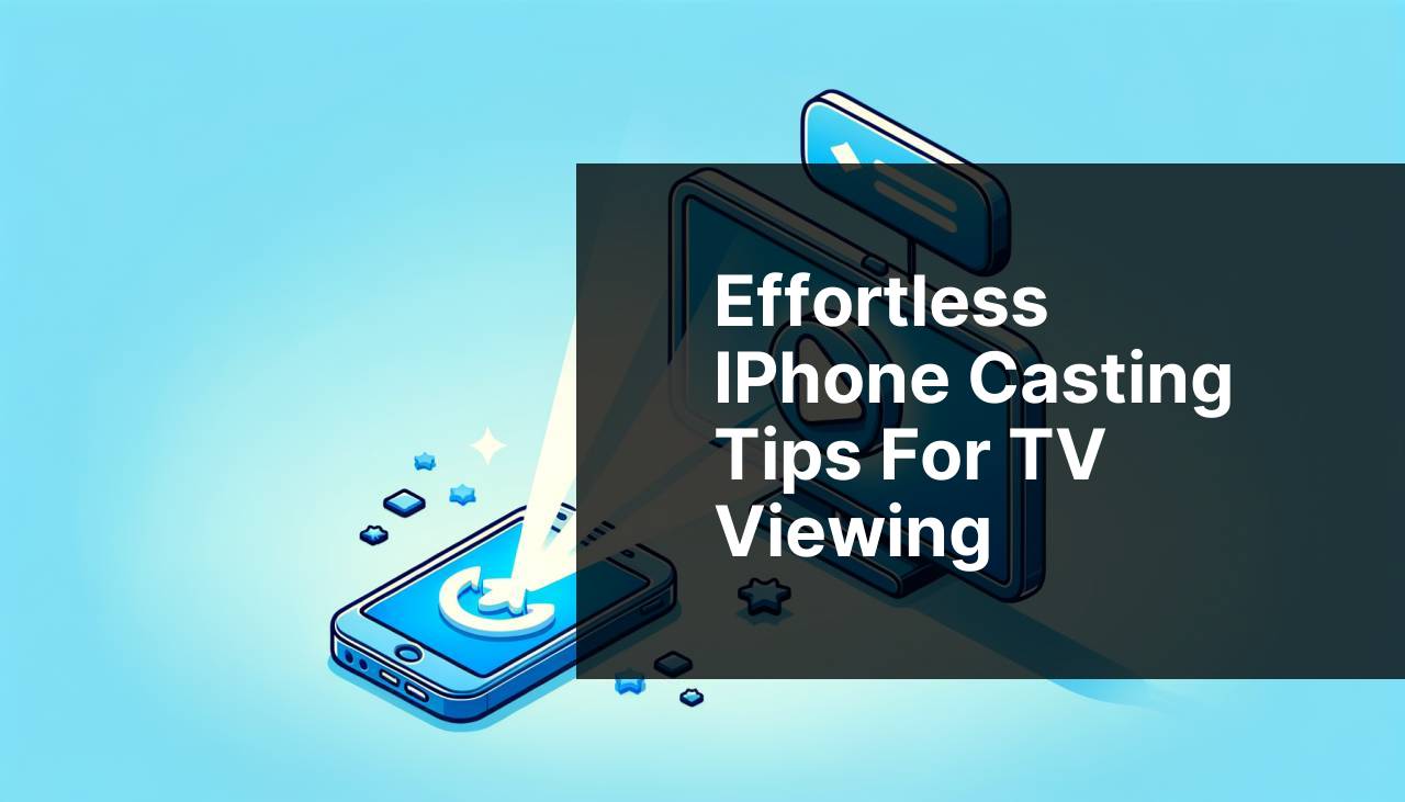 Effortless iPhone Casting Tips for TV Viewing