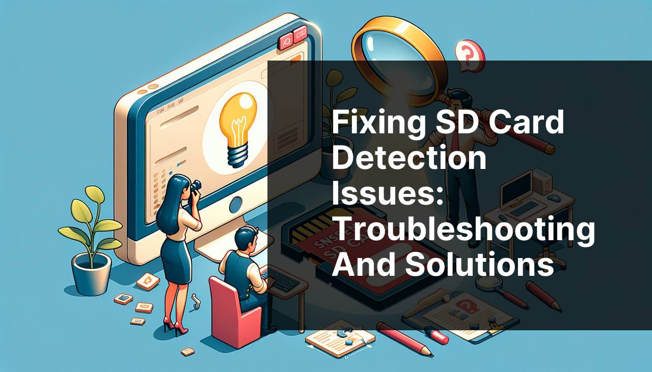 Fixing SD Card Detection Issues: Troubleshooting and Solutions