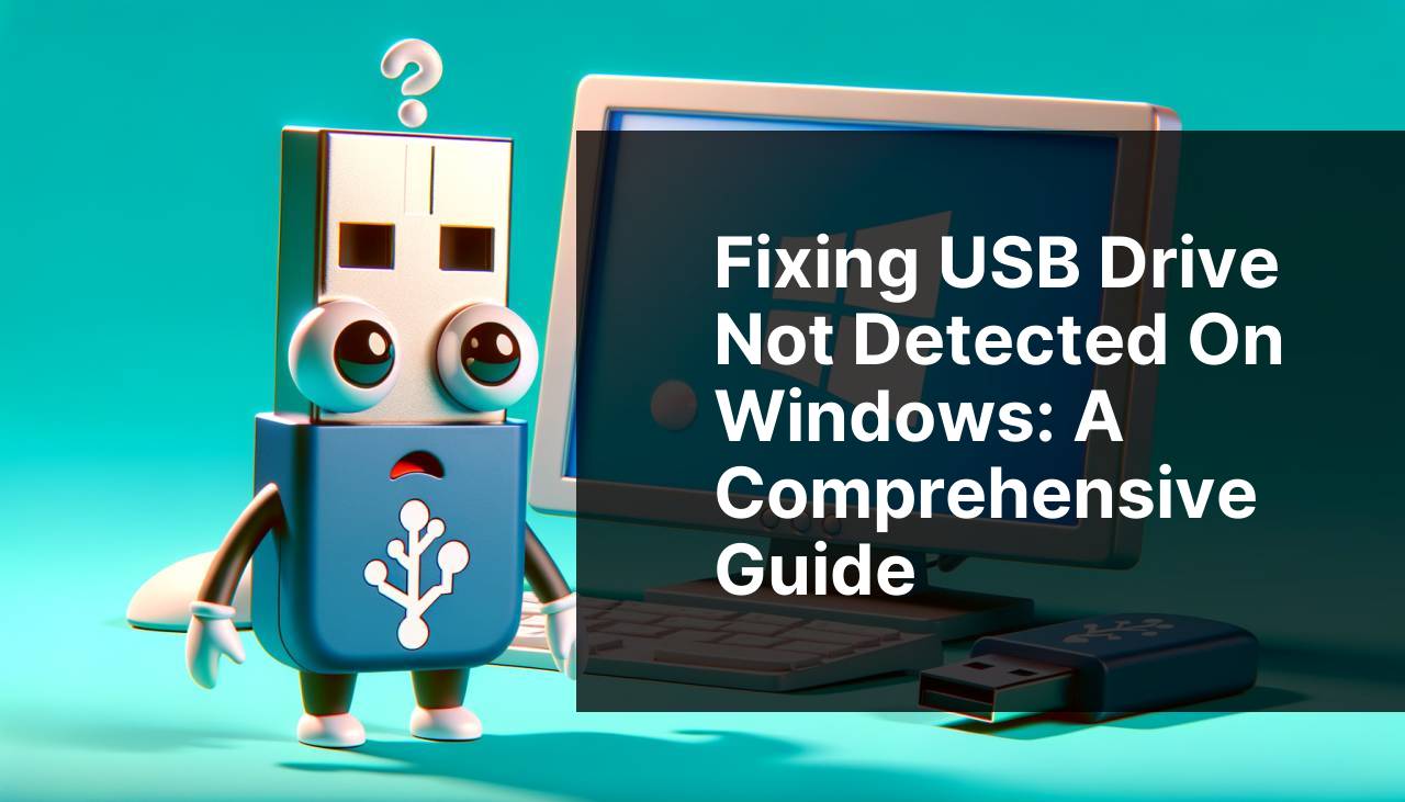 Fixing USB Drive Not Detected on Windows: A Comprehensive Guide