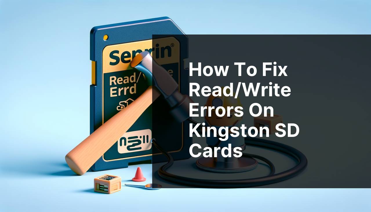 How to Fix Read/Write Errors on Kingston SD Cards