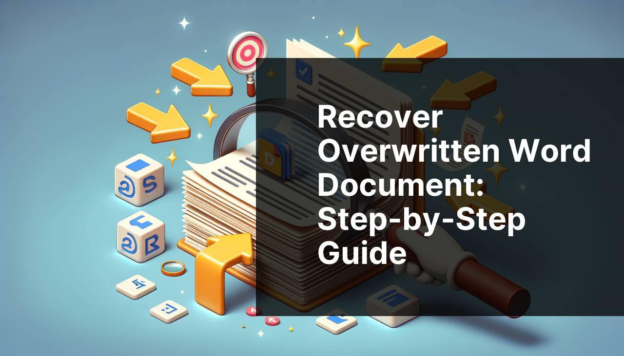 Recover Overwritten Word Document: Step-by-Step Guide