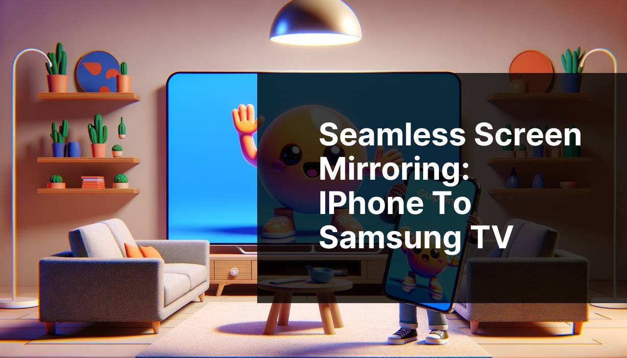 Seamless Screen Mirroring: iPhone to Samsung TV