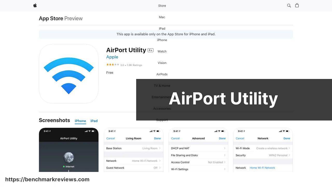 https://apps.apple.com/us/app/airport-utility/id427276530 screenshot