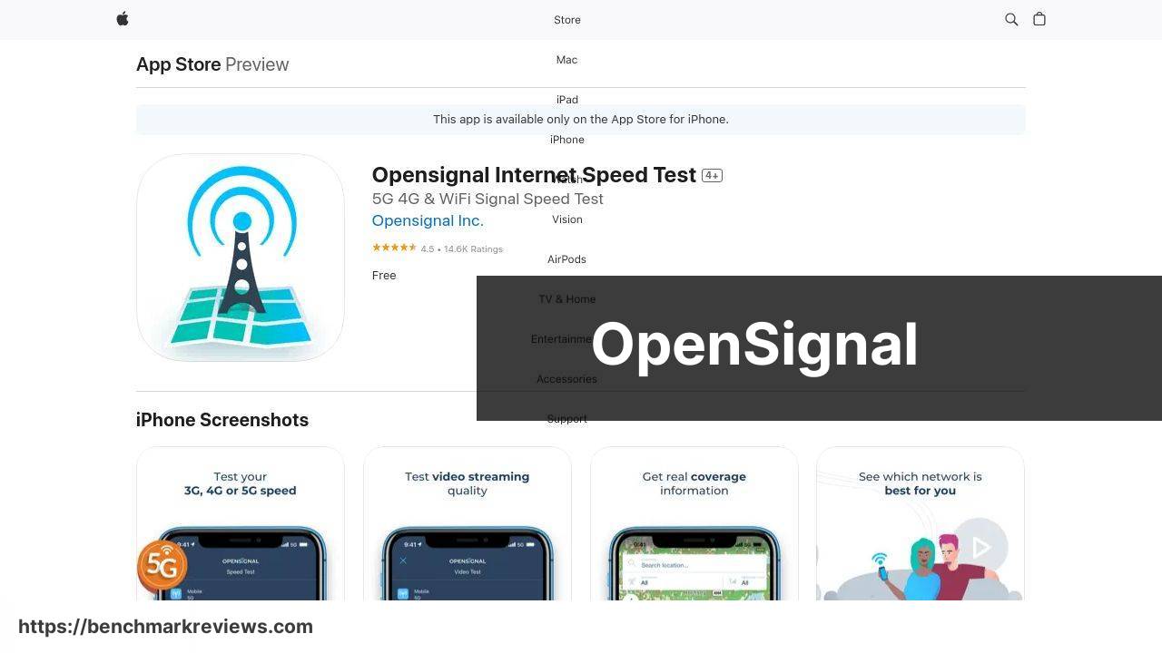 https://apps.apple.com/us/app/opensignal-internet-speed-test/id598298030 screenshot