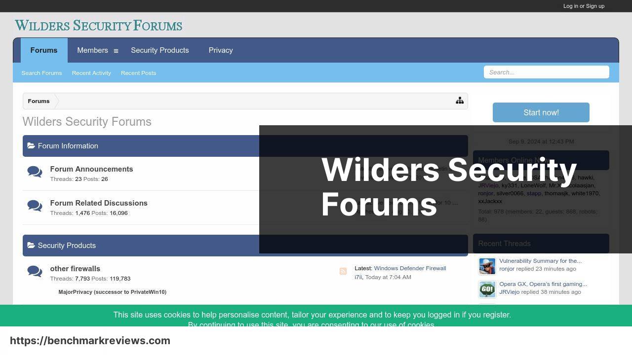 https://www.wilderssecurity.com/ screenshot